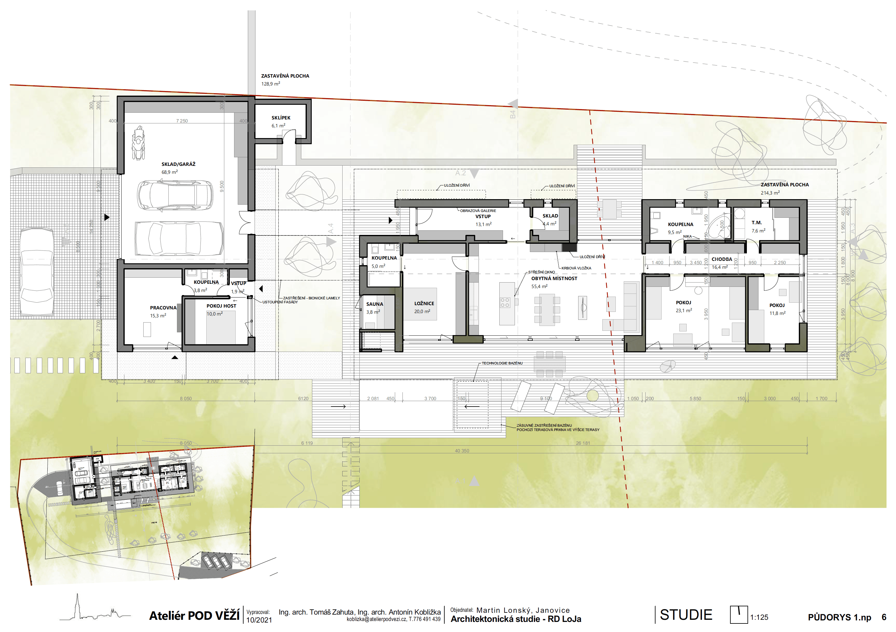 Základní půdorys projektu